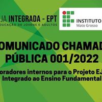 COMUNICADO CHAMADA PÚBLICA Nº 001/2022