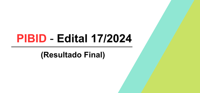 Resultado final Edital nº 17/2024